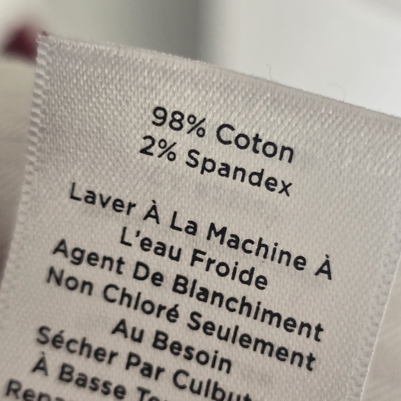 Talbots Corduory Pants Sz 12 Women Red High Rise 38×30 Straight Leg Casual - Picture 10 of 10